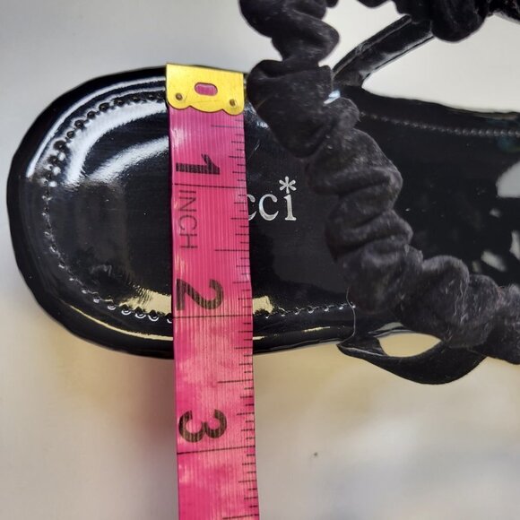 WOMENS Size 9 Blue Silver Black Sandals Peacock Motif Slippers Flats Shoes - NEW - Picture 6 of 13